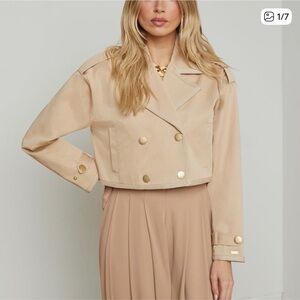 L'agence Kento Cropped Trench Coat
